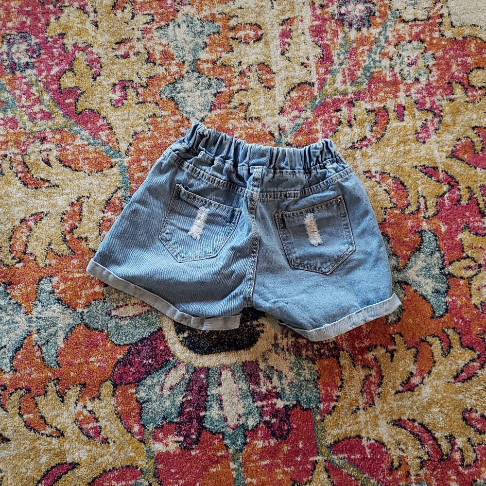Romwe paperbag denim shorts